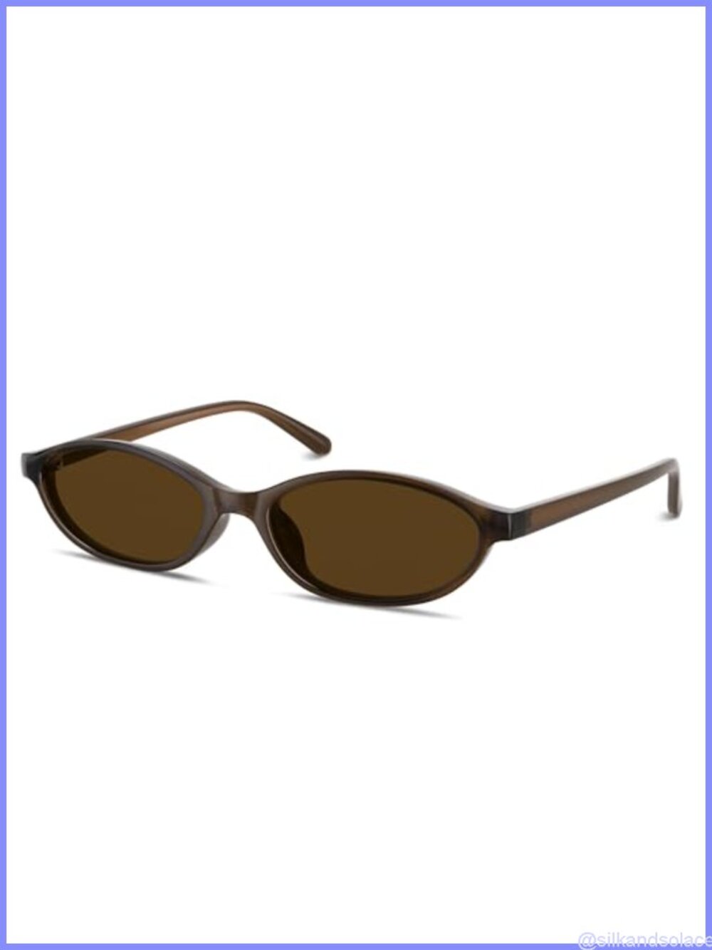 Oval Cat Eye Sunglasses UV400 Retro 90s Shades Eyewear